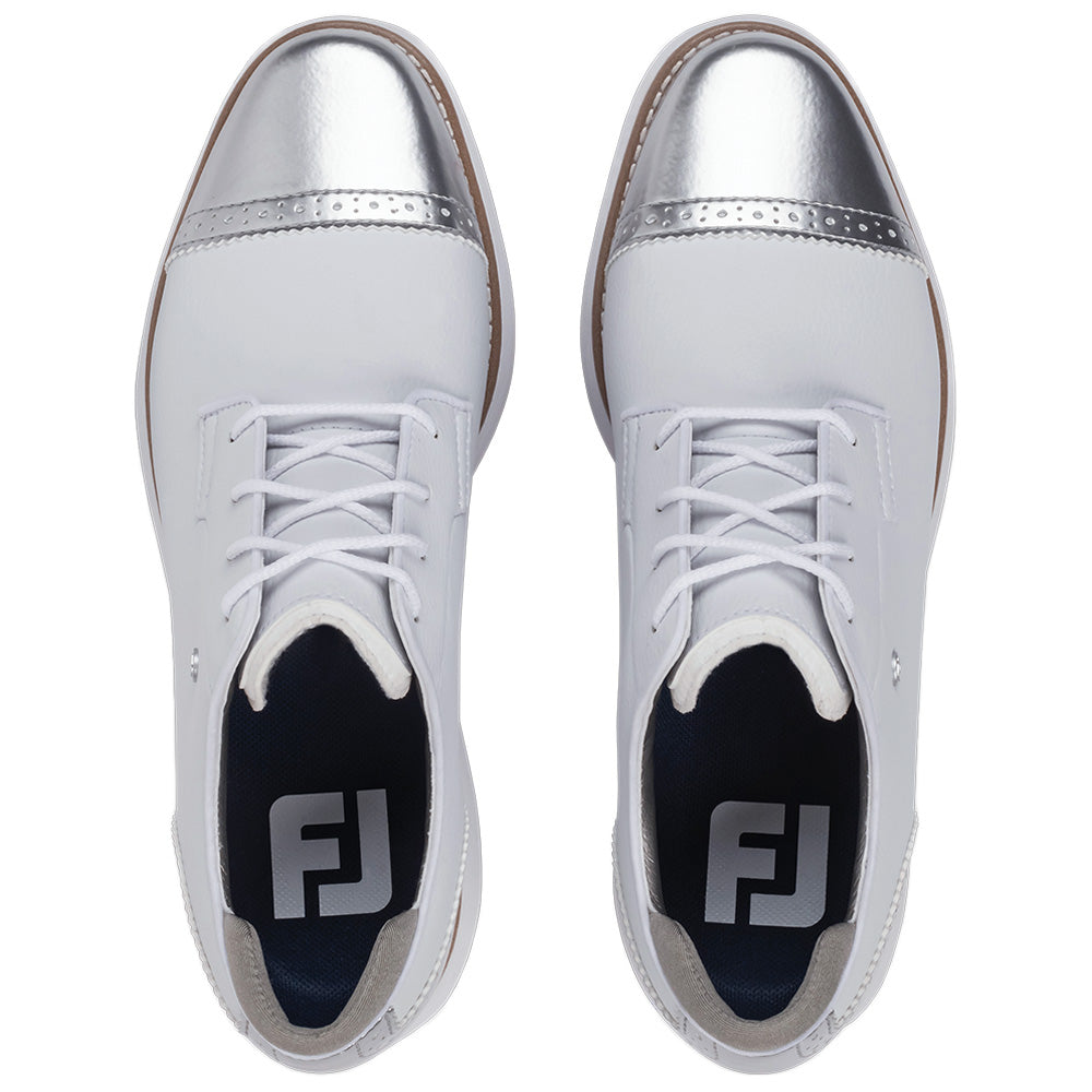 Women's Traditional Cap Toe Spikeless Golf Shoes
