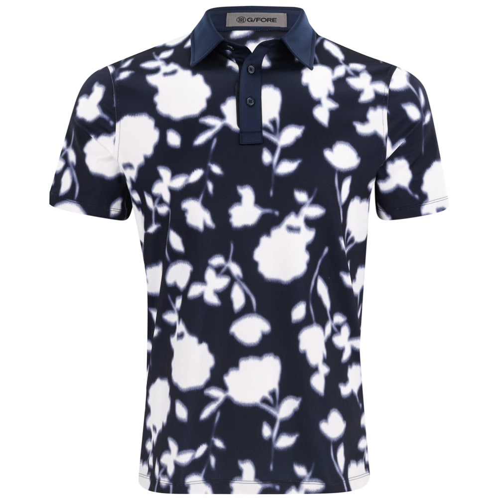 Blur Floral Tech Jersey Polo