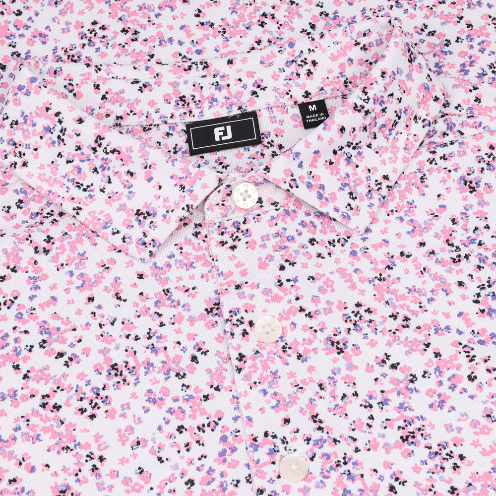 Watercolor Floral Print Polo