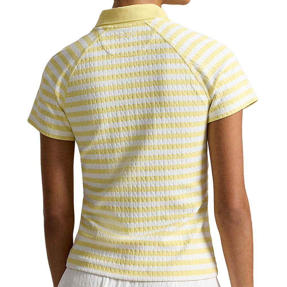 Women's Striped Cable 1/4 Zip Polo