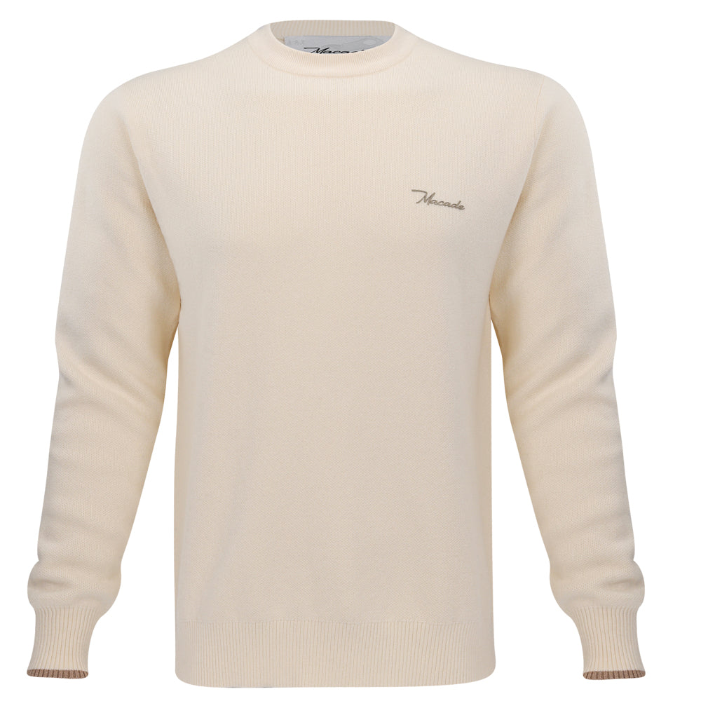 Cashmere Blend Knit Crewneck Sweater