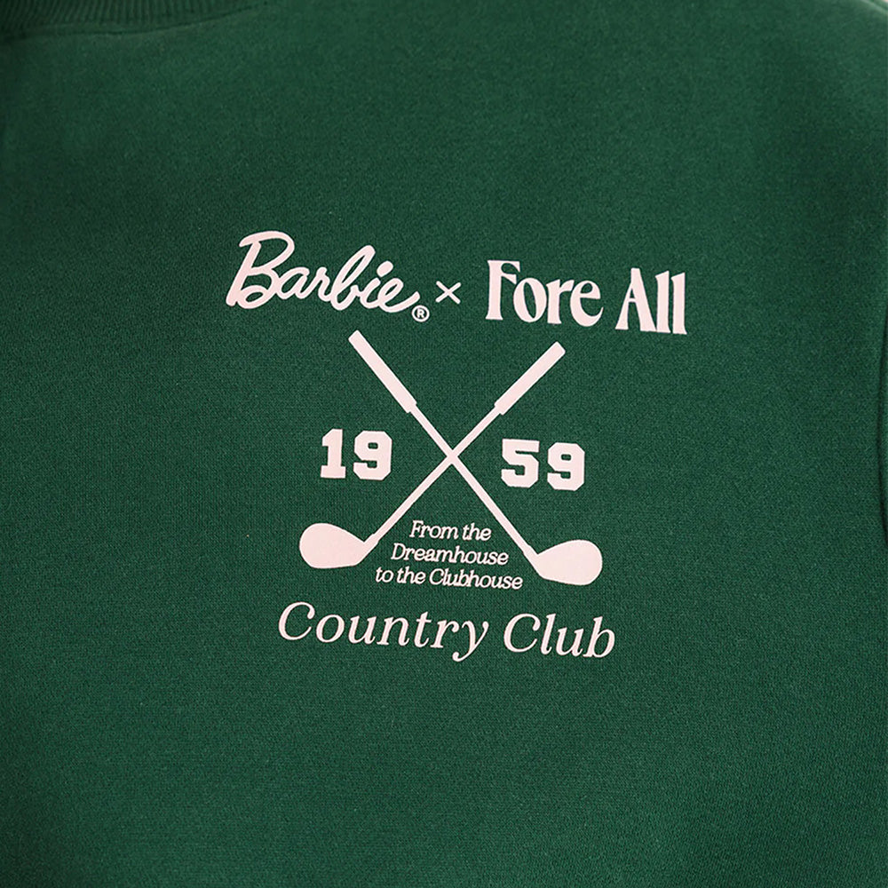 Fore All x Barbie™ Women's Country Club Crewneck Sweatshirt