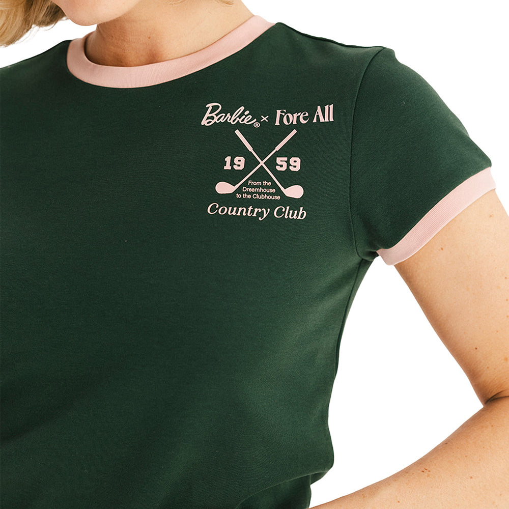Fore All x Barbie™ Women's Club House Tee