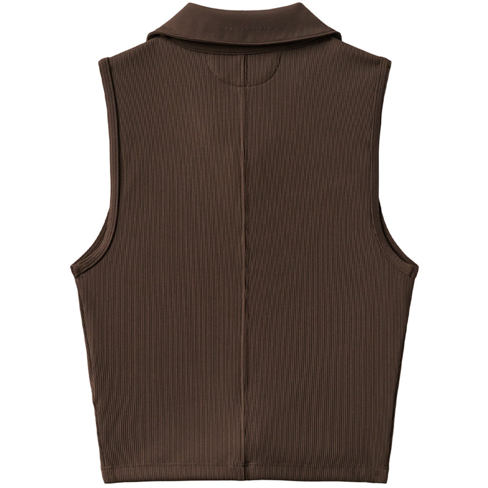 Women's MoveKnit Rib Sleeveless Full Zip Polo