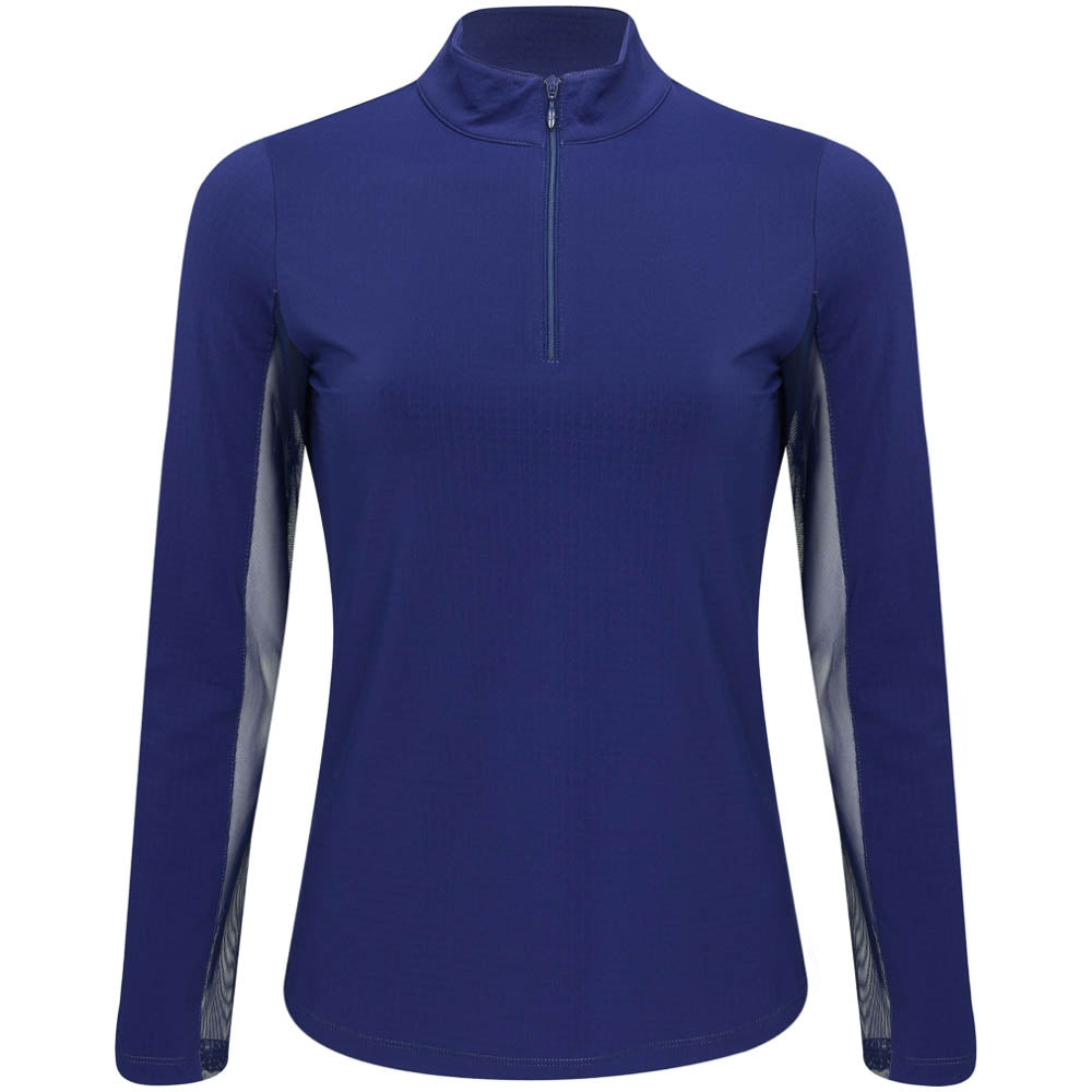 Women's Long Sleeve Mock Neck Top - Solid