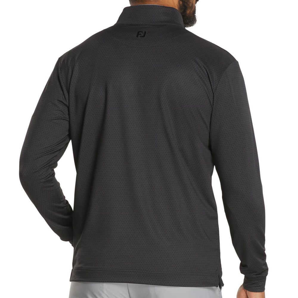 Tonal Deco Diamond 1/4 Zip Pullover