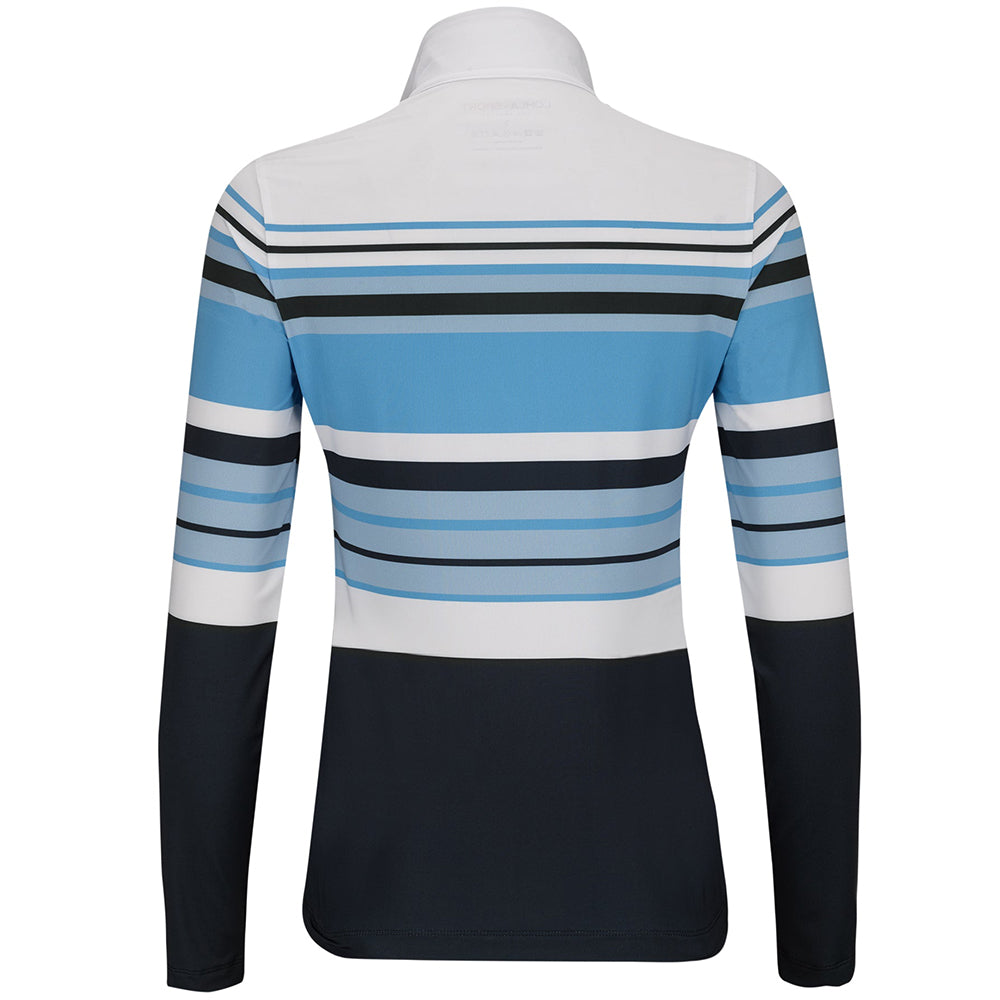 Women's The Chloe Striped Long Sleeve 1/4 Zip Top