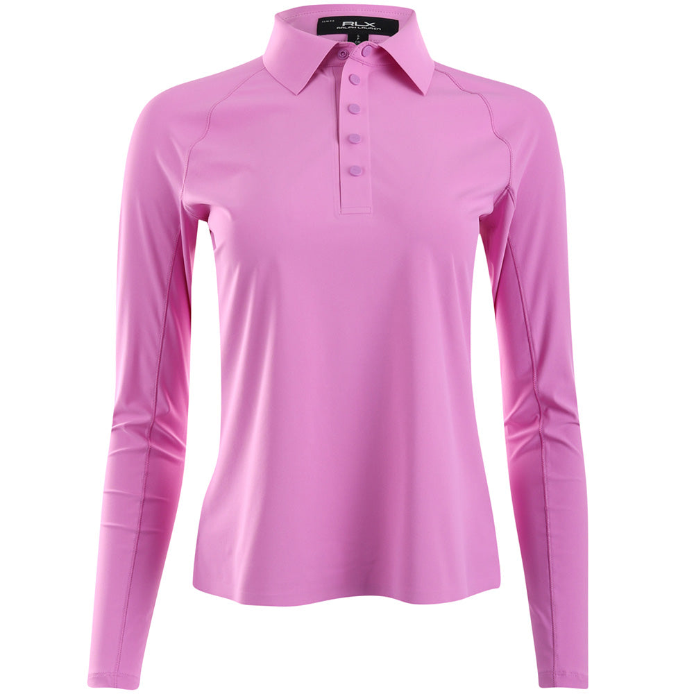 Women's Luxury Warp Knit Long Sleeve Polo