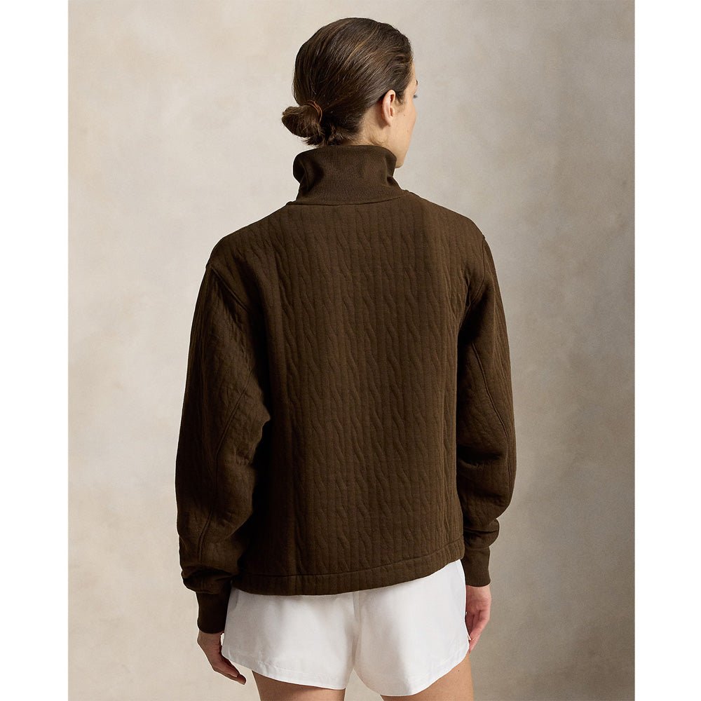 Women's Cable Quilted 1/4 Zip Pullover