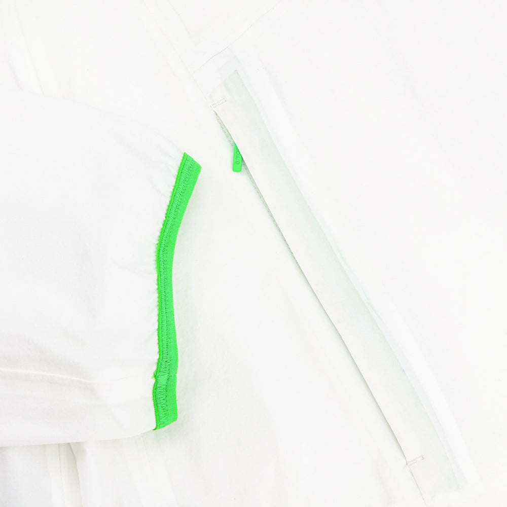 Crinkle Hooded Quarter Zip