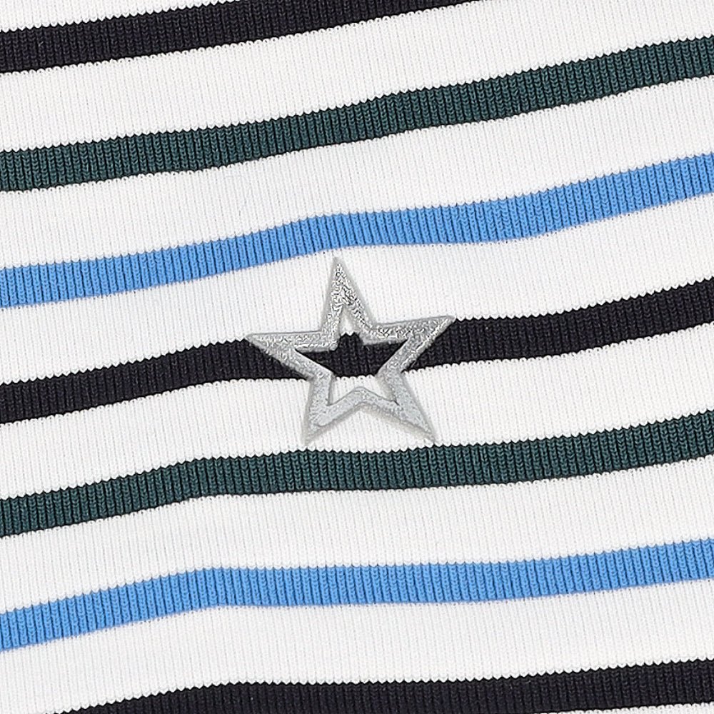 Women's The Simone Striped Long Sleeve 1/4 Zip Top - Fairway Styles