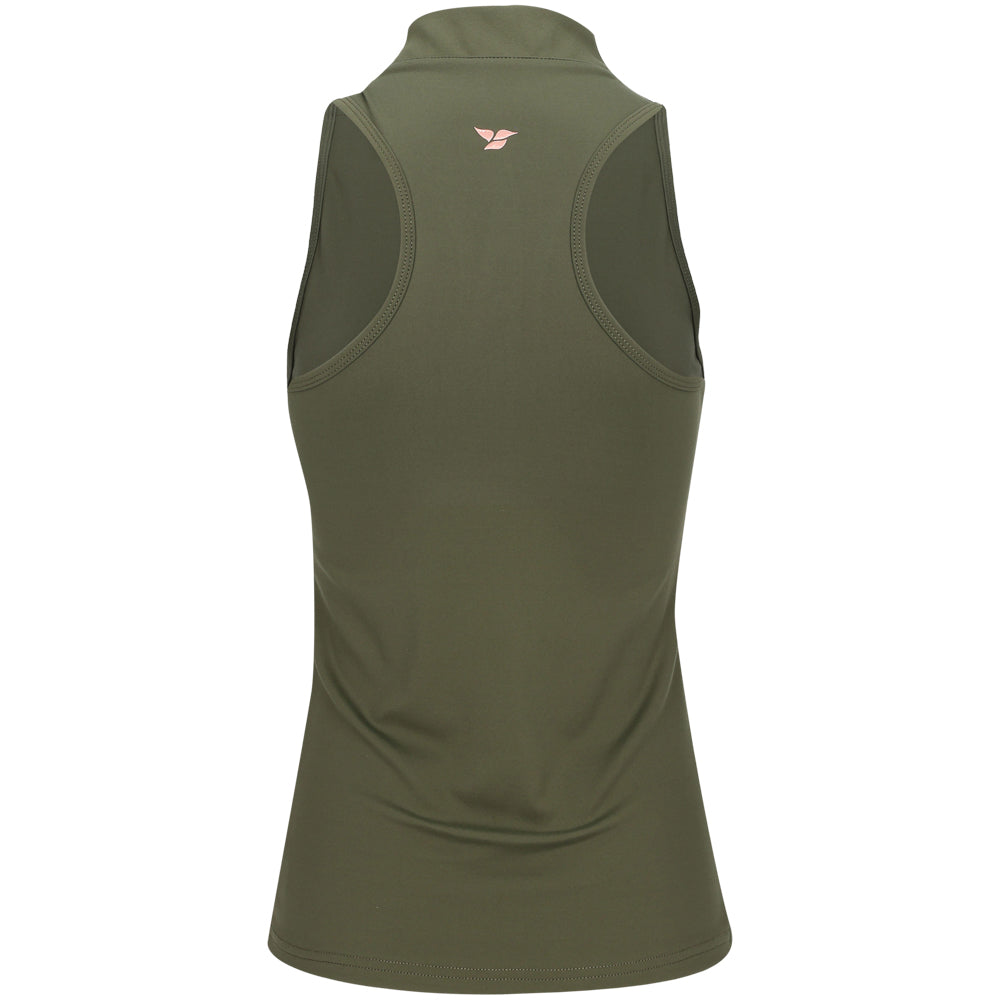 Women's Latah Sleeveless Mock Neck Polo