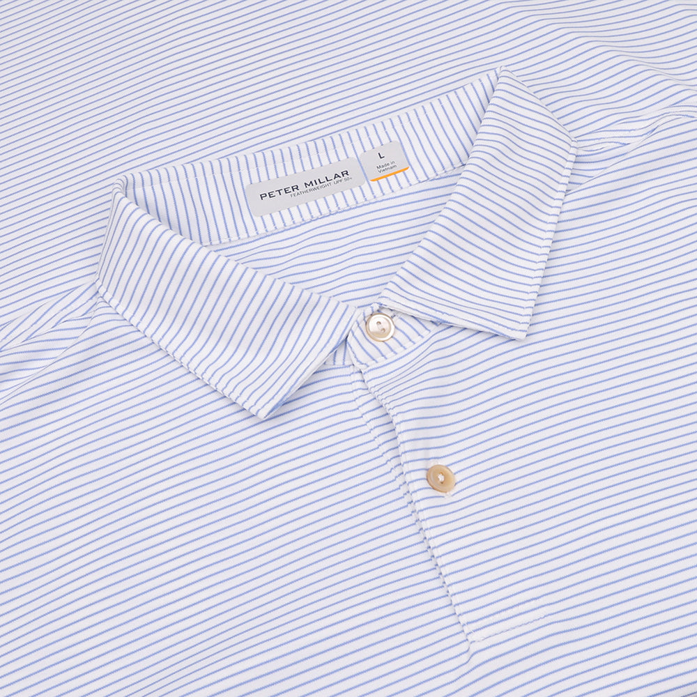 Featherweight Stripe Long Sleeve Polo