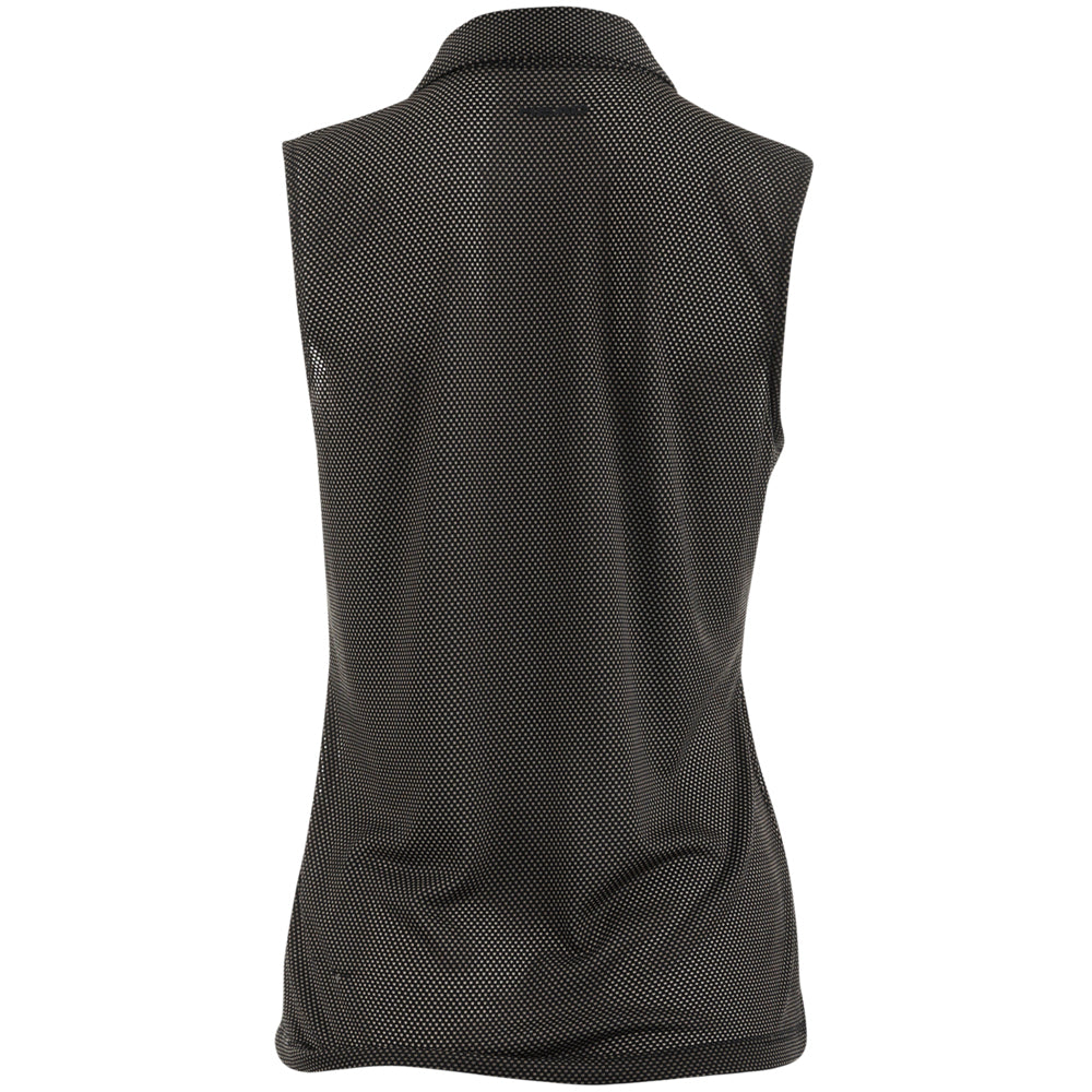 Women's Sleeveless Tie Collar Top