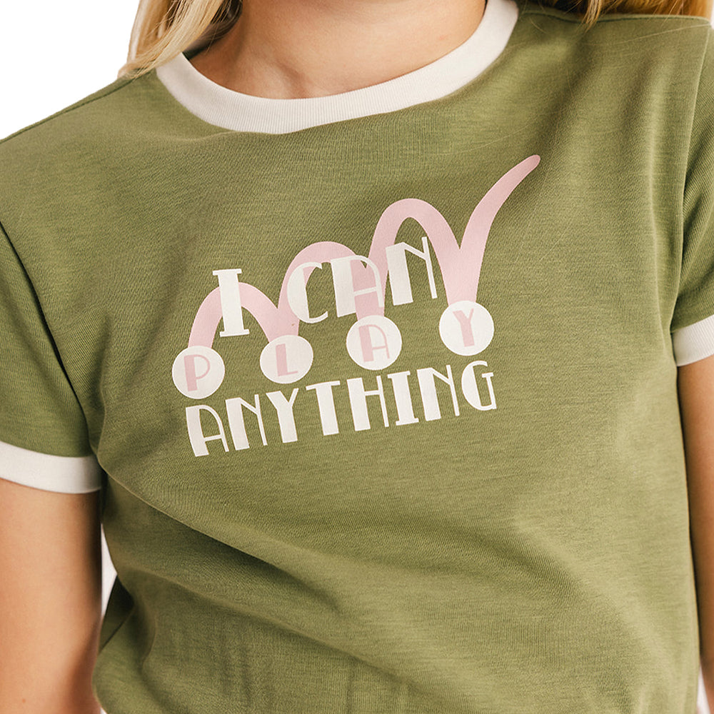 Fore All x Barbie™ Girls' I Can Play Anything Tee