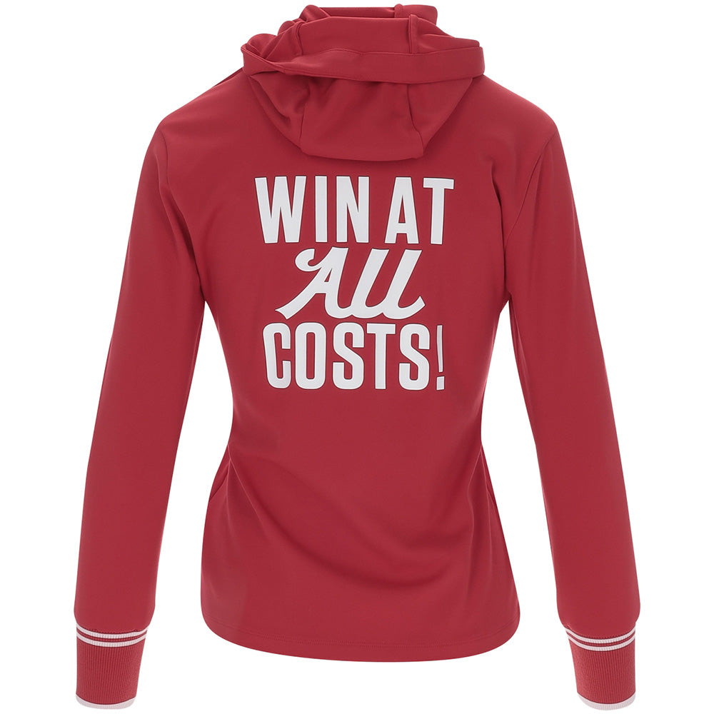 Women's Slogan Jersey Hooded Pullover