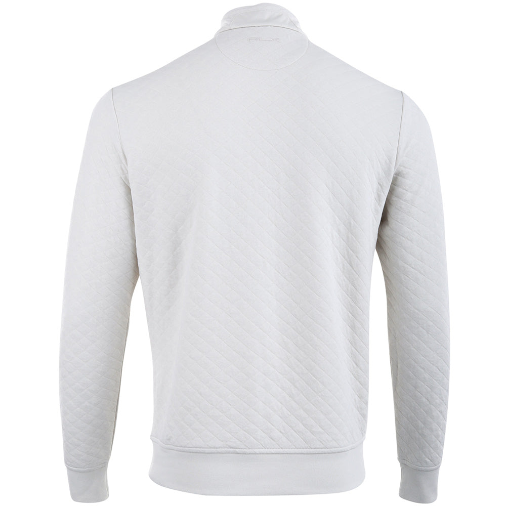Quilted Double Knit 1/2 Zip Pullover