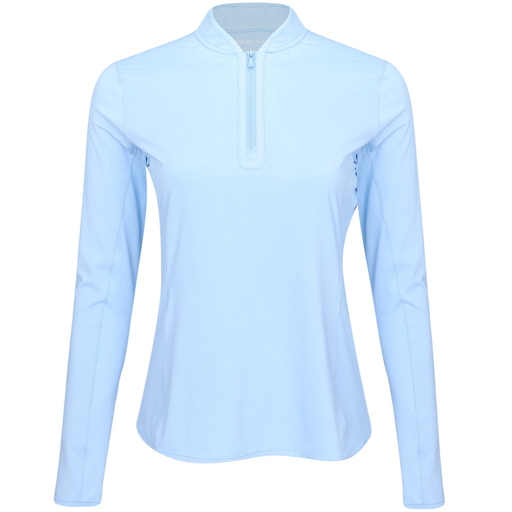 Women's Lightweight Long Sleeve 1/4 Zip Blade Collar Sun Shirt
