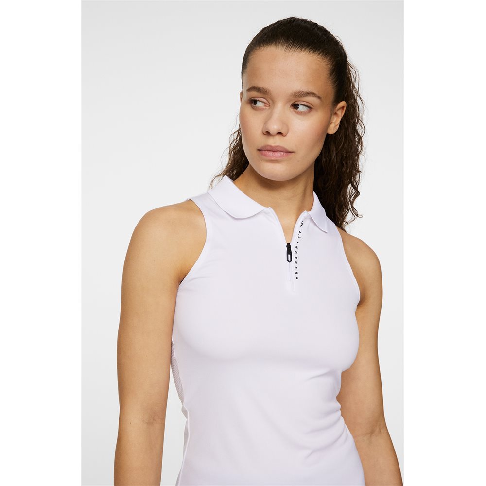 J.Lindeberg Women's Leylo Sleeveless 1/4 Zip Polo