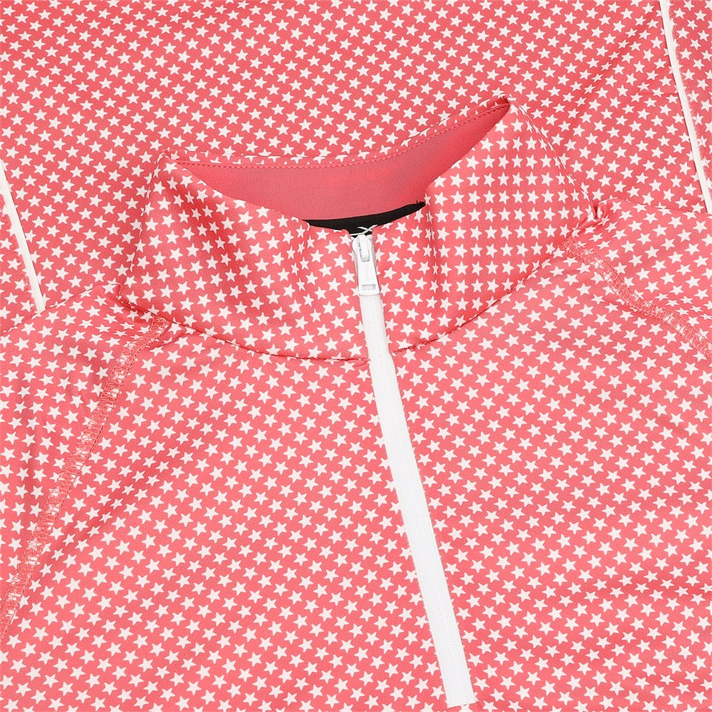 Women's Plaid Stretch Jersey 1/4 Zip Pullover