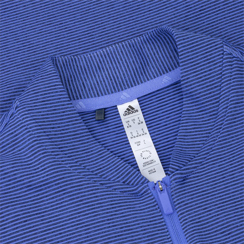 Women's Two-Color Ottoman Sleeveless 1/2 Zip Golf Polo