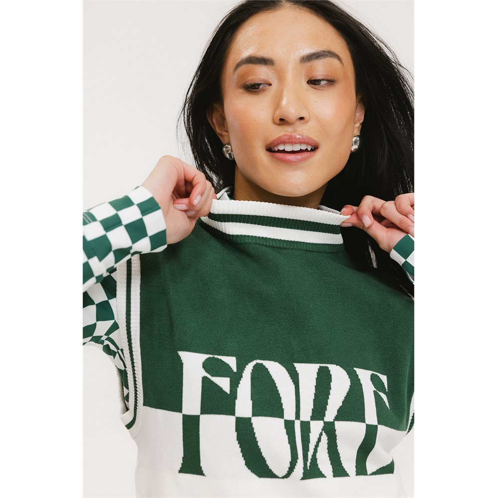 Women's Fore Sleeveless Mock Neck Sweater