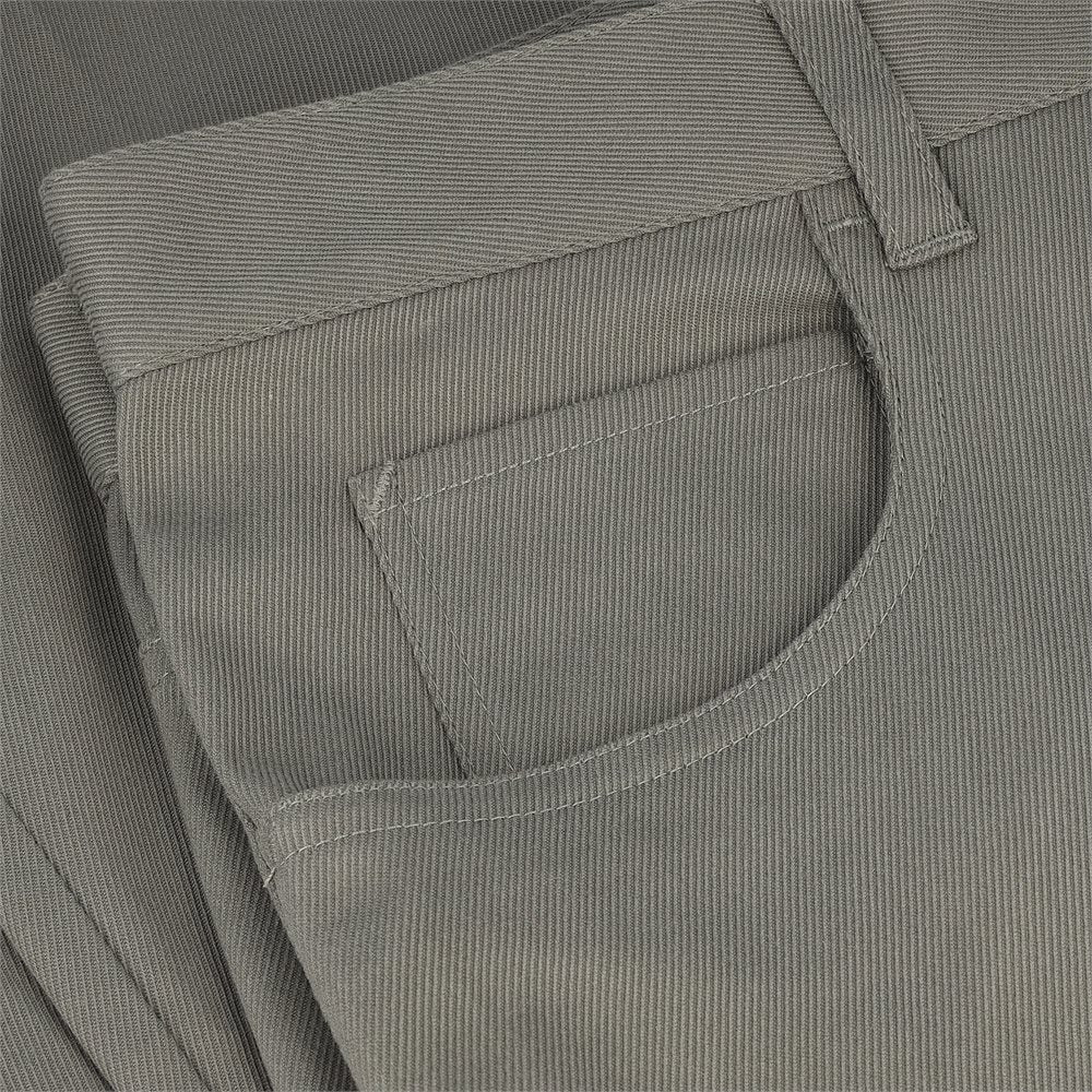 Cotton 5-Pocket Straight Leg Pants