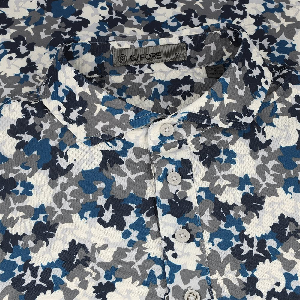 Camo Floral Tech Piqué Polo