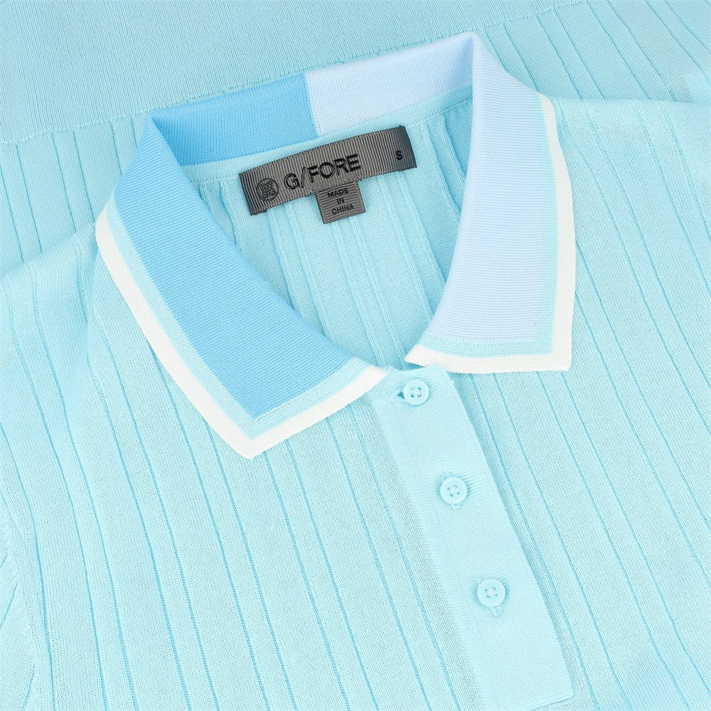 Women's Cotton Blend Ribbed Short Sleeve Sweater