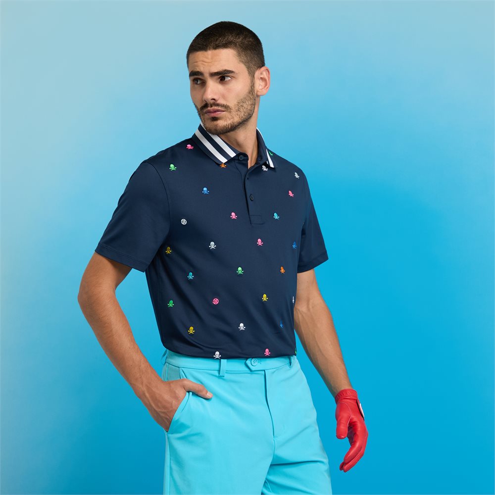 Embroidered Tech Jersey Polo