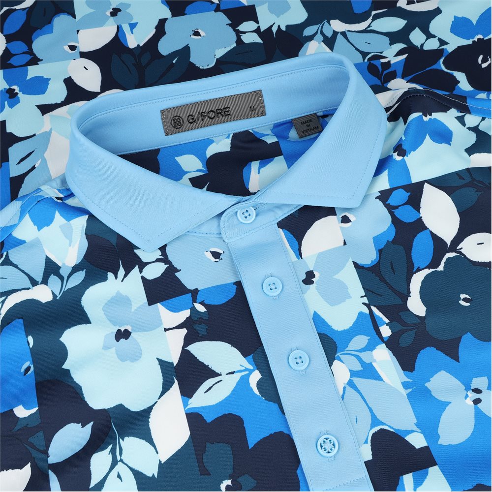 Floral Tech Jersey Polo