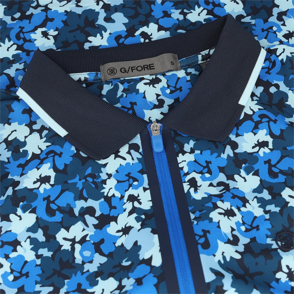 Women's Camo Floral Tech Pique 1/4 Zip Polo