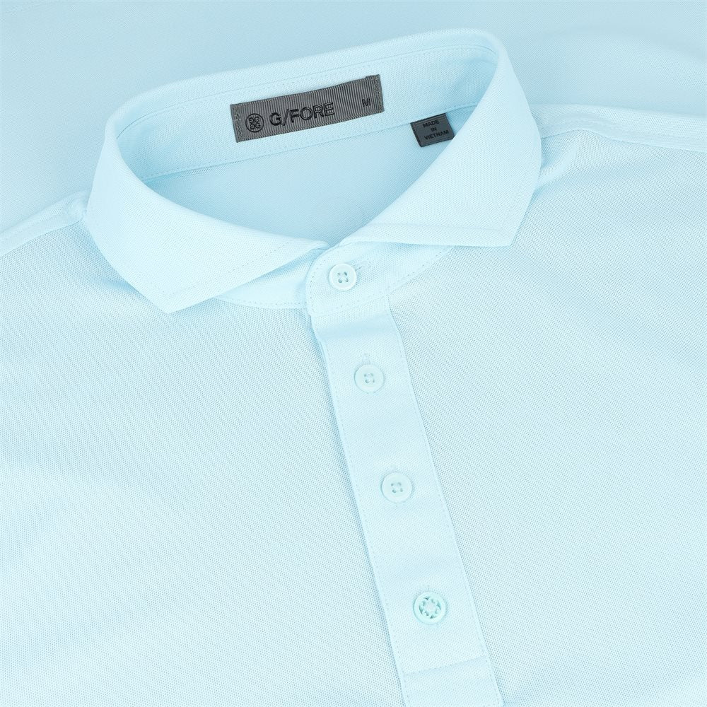 Rib Gusset Tech Pique Modern Spread Collar Polo