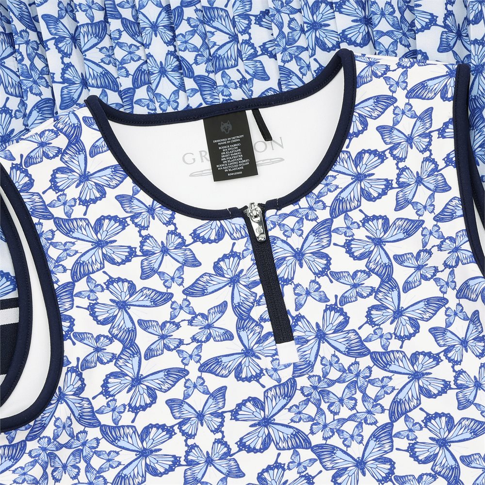 Girls' Blue Migration Leo Dress