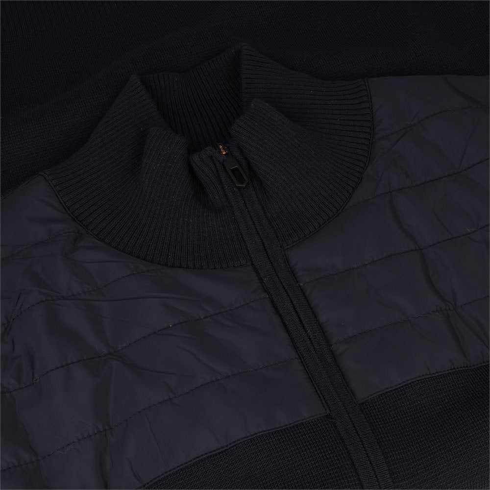 Bridge Knitted Hybrid Full Zip Sweater