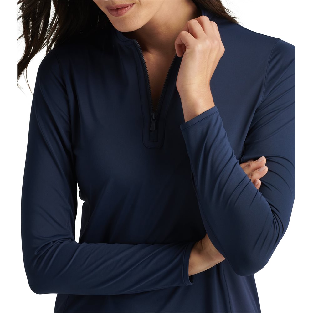 Women's Lightweight Sun Long Sleeve 1/4 Zip Blade Collar Shirt