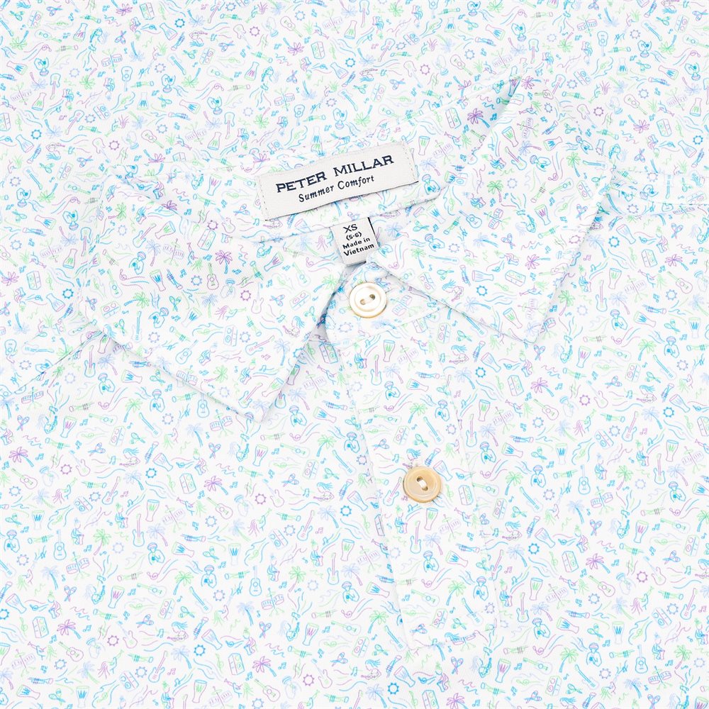 Youth Island Jammin Performance Jersey Polo