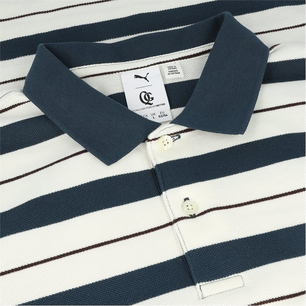 x Quiet Golf Sunday Stripe Polo