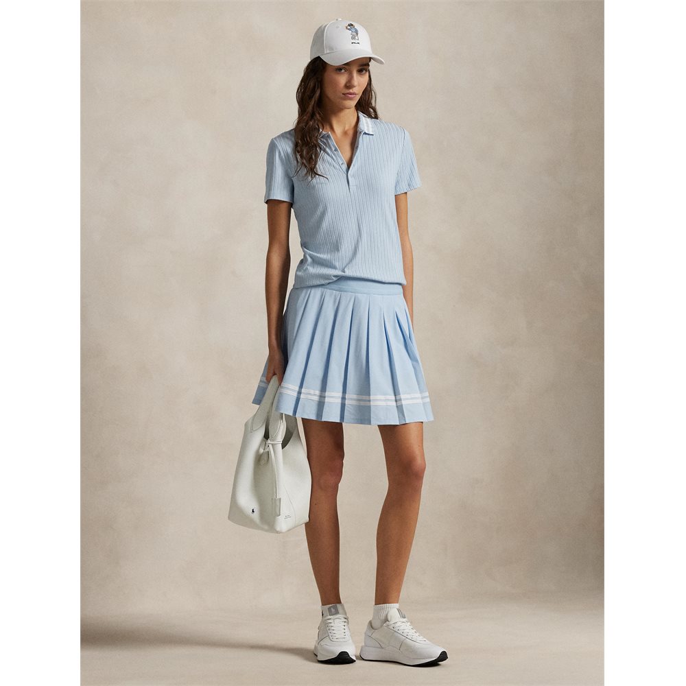 Women's Slim Fit Ribbed Polo