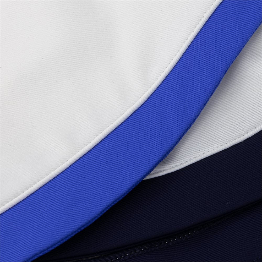 Women's Dry Wicking Jersey Knit Wrap Petal Hemline Contrast Trim 17" Skort