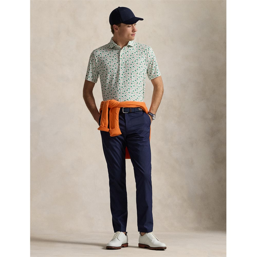 Lightweight Airflow Knit Print Polo