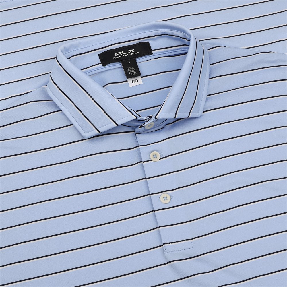 Lightweight Airflow Knit Multi Stripe Polo