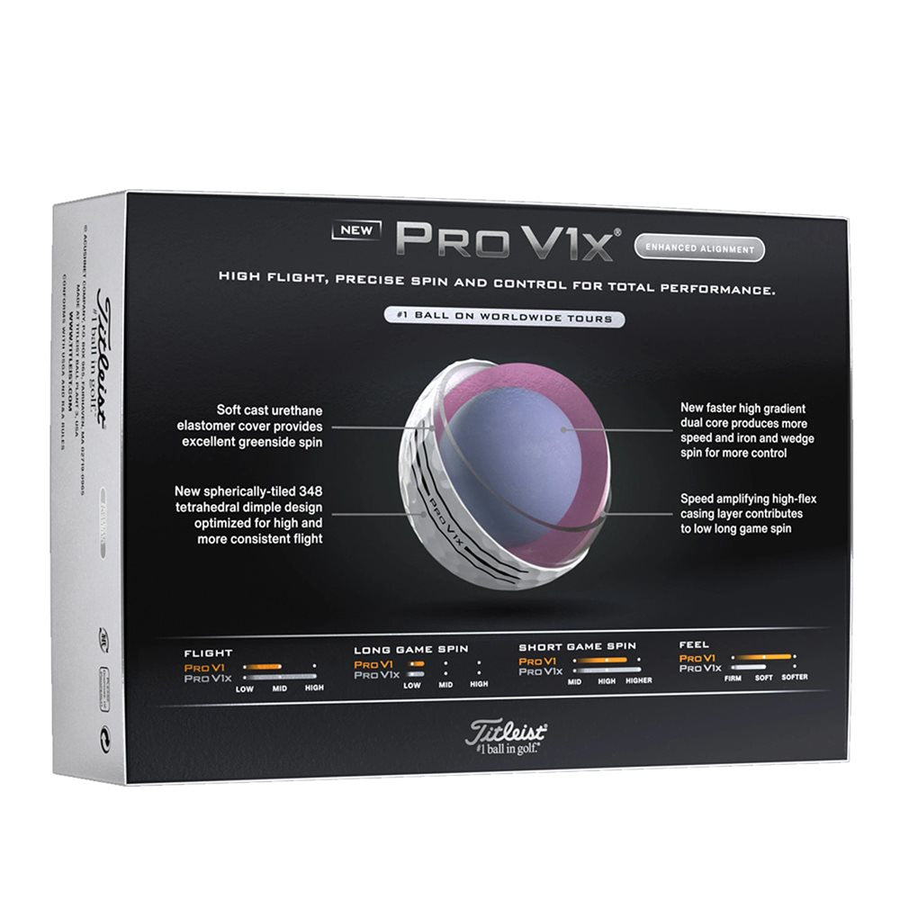 Pro V1x Enhanced Alignment Golf Balls