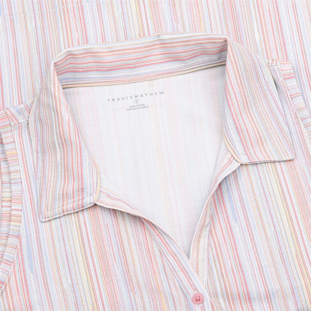 Women's Featherweight Printed Sleeveless Polo