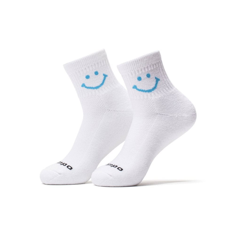 Blue Smiley Socks