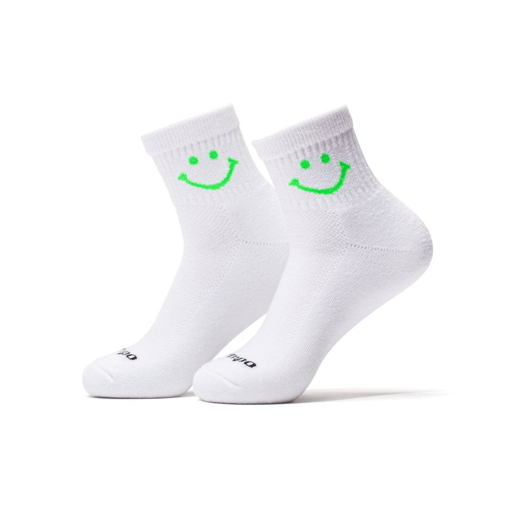 Green Smiley Socks