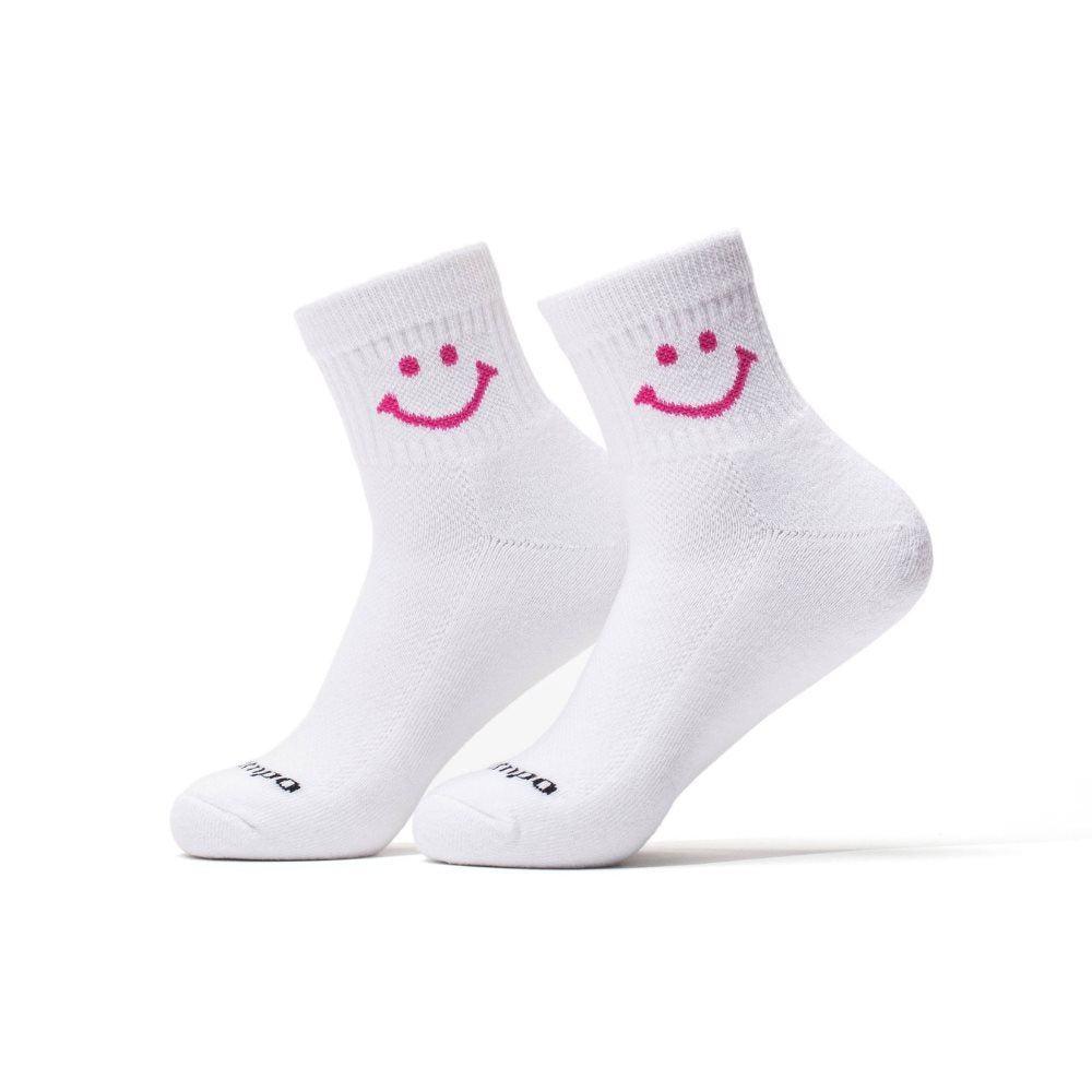 Pink Smiley Socks
