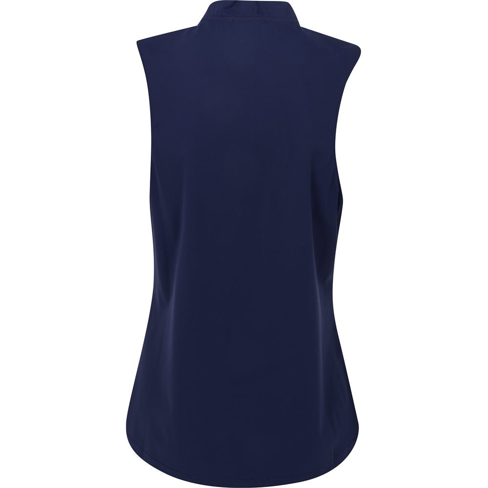 Women's Sleeveless 1/4 Zip Blade Polo