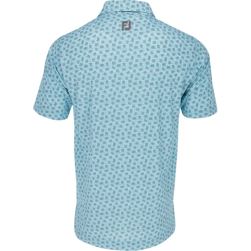 Sketched Print Lisle Polo - Fairway Styles