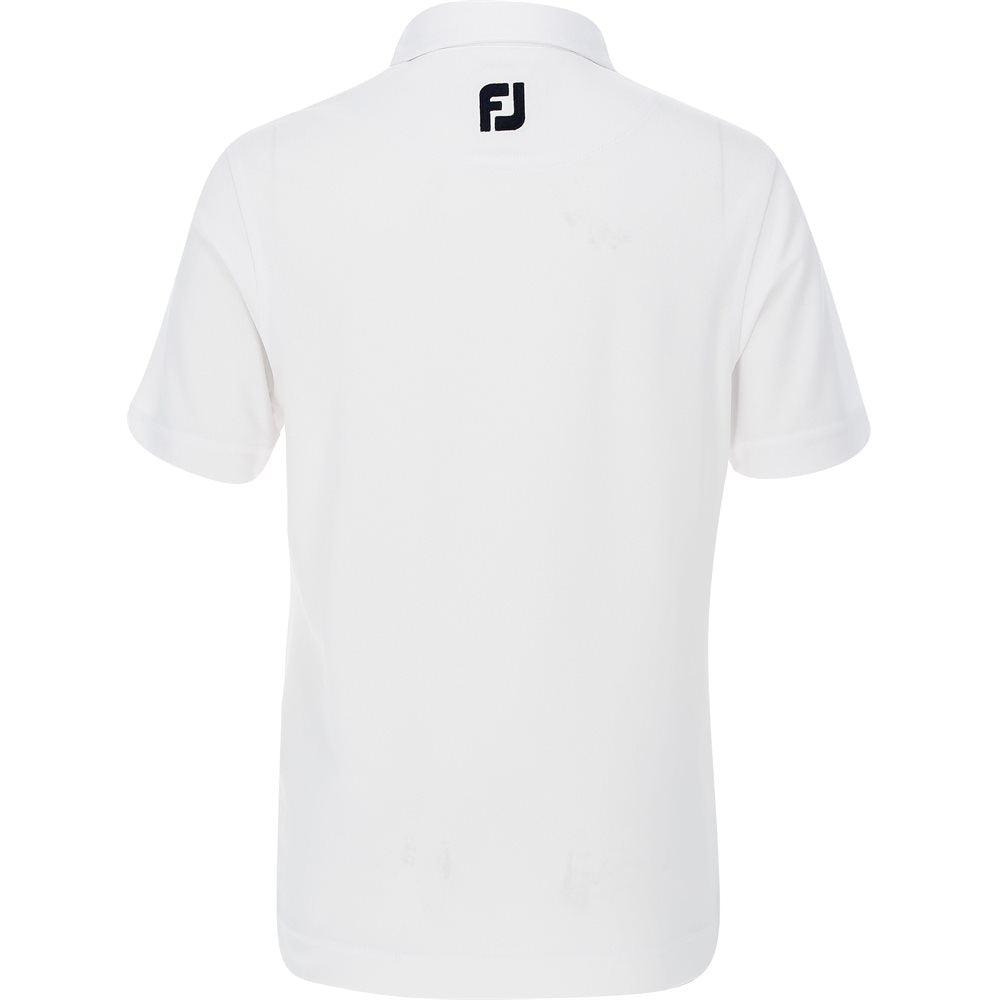 Juniors' Solid Pique Self Collar Polo